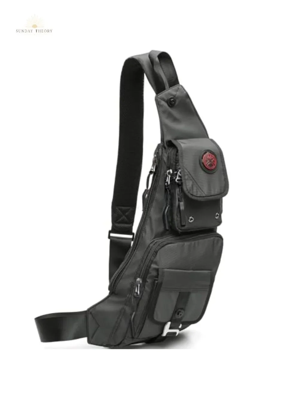 Sling Bag Chest Shoulder Backpack Crossbody Casual Daypack with Adjustable Strap